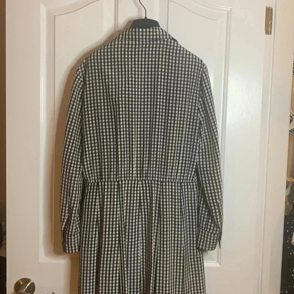 CHRISTIAN DIOR perfect condition black and white gingham silk dress size US 10 - Picture 12 of 13